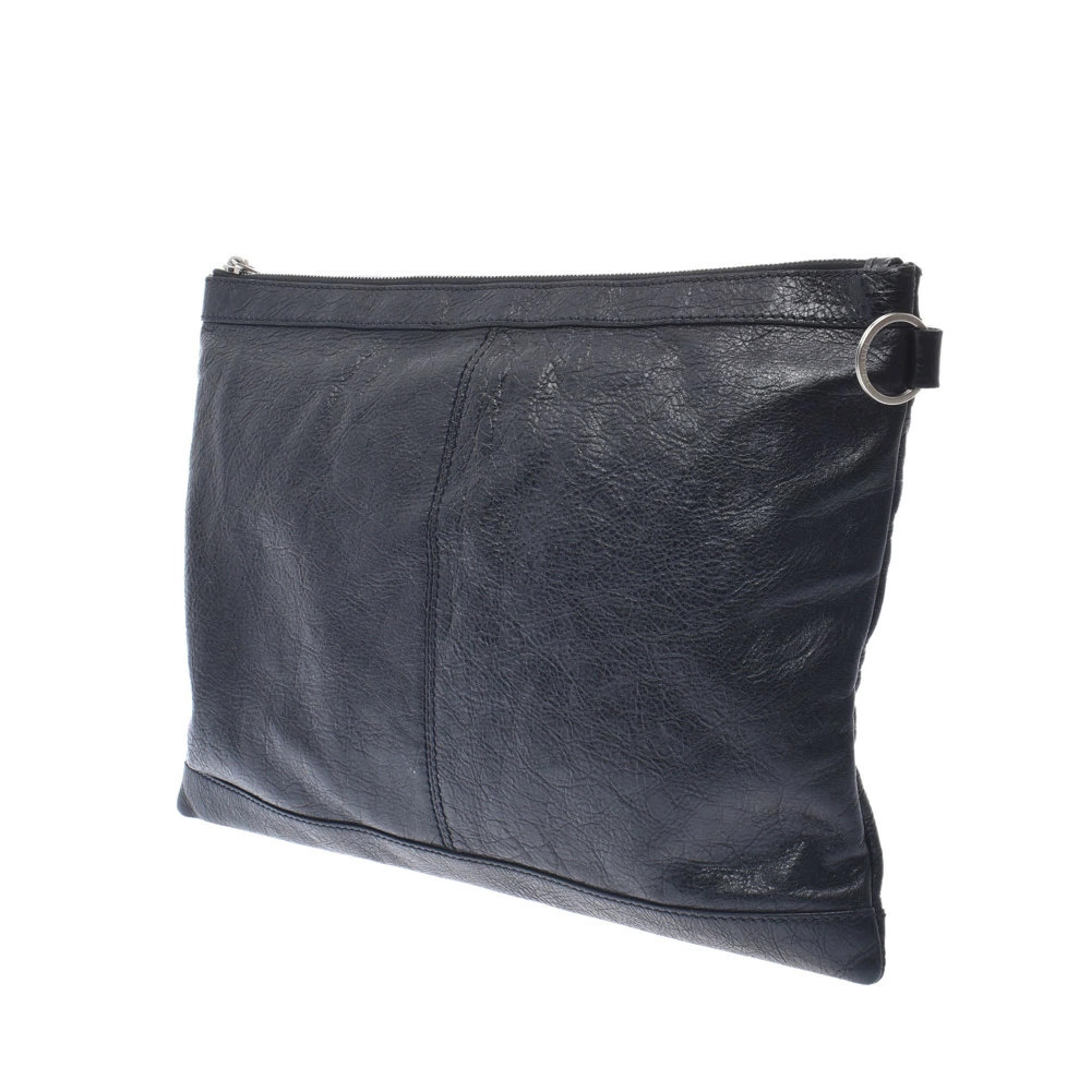 Balenciaga Clip Bag Black Calfskin Clutch